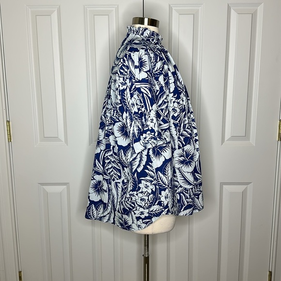 MILLE marni top in blue hibiscus SzXL - Picture 9 of 12